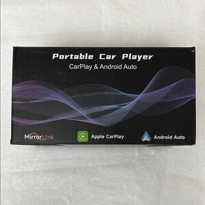 Portable Car Player with Apple CarPlay & Android Auto - Black